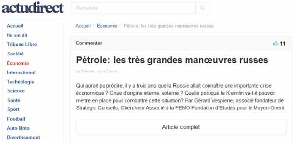 reprise article Gérard Vespierre Géopolitique 2016