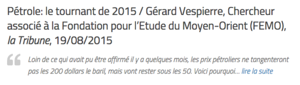 reprise article Gérard Vespierre Géopolitique