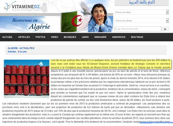 reprise article Gérard Vespierre Géopolitique 2015