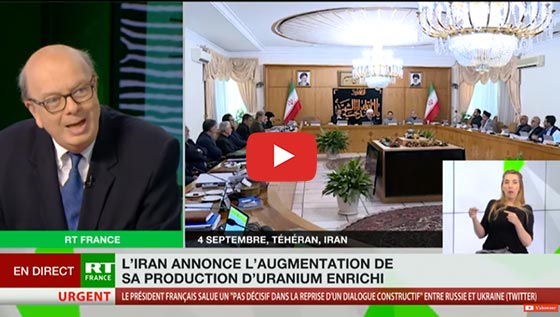 L'Iran annonce l'augmentation de se production d'uranium enrichi