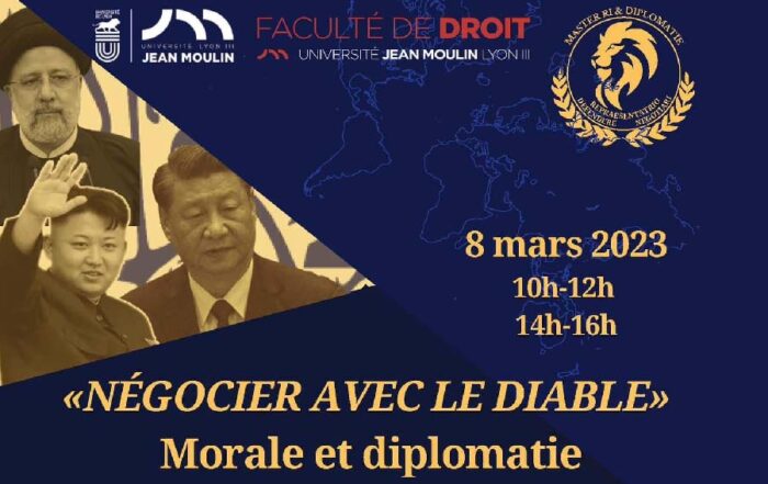 colloque géopolitique Négocier avec le diable
