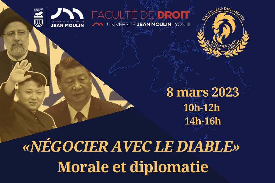 colloque géopolitique Négocier avec le diable