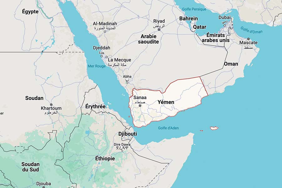 Carte Yemen