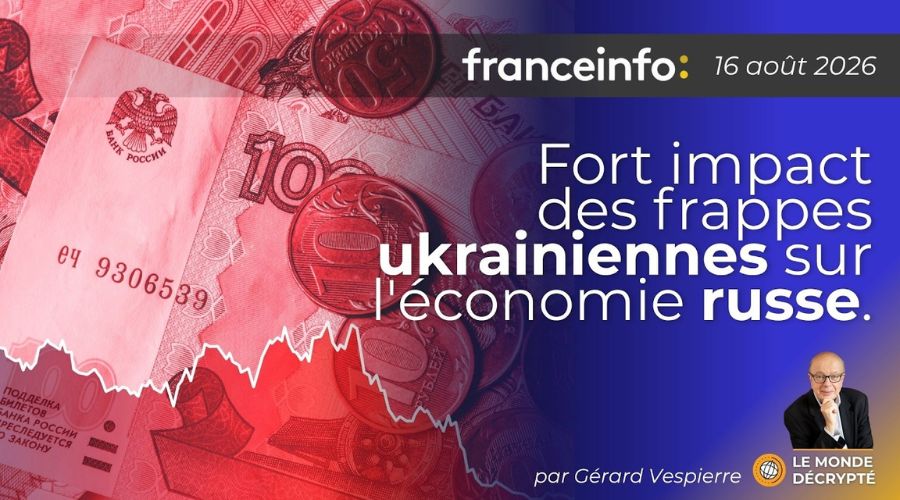 Fort impact des frappes ukrainiennes sur l'économie russe.